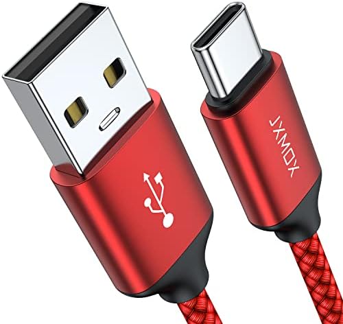 JXMOX Cabo USB CUMB C, USB-A para o tipo de carregamento de carregamento rápido do tipo C Compatível com o Samsung Galaxy