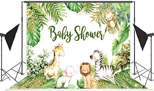 Safari Animais Chápia de bebê Jungle Jungle Baby Shower Photography Bachaom Safari Decorações de festa do chá de bebê