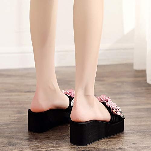 Mulheres deslizantes de chinelos de verão para mulheres meninas meninas Floral Cedas florais sandálias de estilo boêmio Sandálias