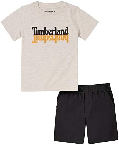 Timberland Baby-Boys de 2 peças, shorts e top, macios e confortáveis