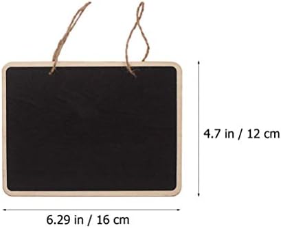 Tags de quadro -negro Besportble com letreiros pendurados em cordas, placas de quadro de madeira de 8pcs, decoração