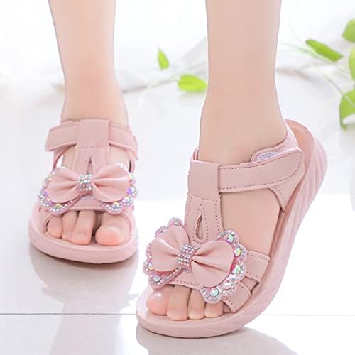 Sapatos infantis sandálias de verão moda meninas solas macias sapatos de tamanho médio crianças sandálias planas