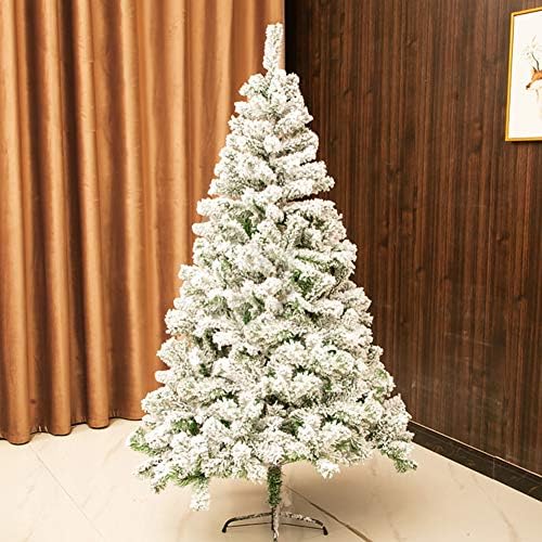 ZPEE 7,8 pés de decoração de natal com metal stand neve blowed árvore de Natal, material de pvc arbona nua fáceis de montar