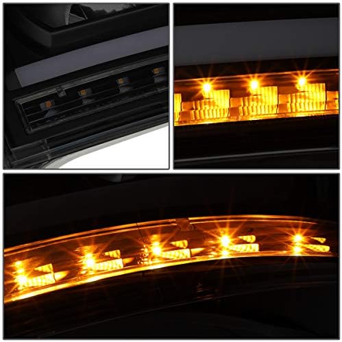 LED duplo DRL Sinal seqüencial TINTED AMBER CAIN Projector Faróis+Kit de ferramentas Compatível com Dodge Ram Truck 06-09