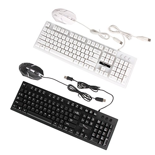 Teclado do mouse do teclado USB Teclado de jogo 3200dpi Mouse de laptop para jogador de gamer laptop mouse
