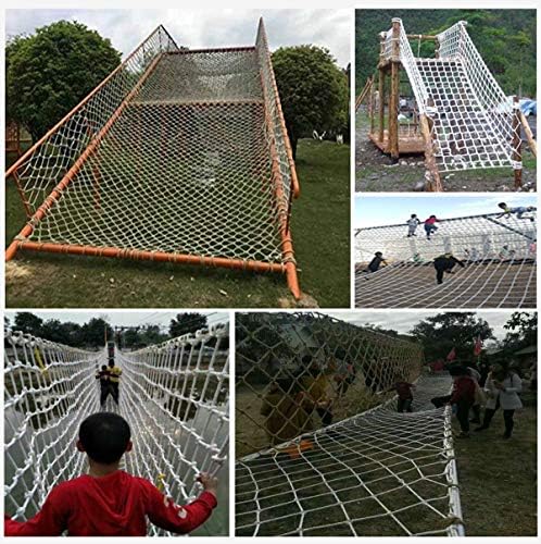 Huanpin escalada rede para crianças | Trailer de caminhão para adultos | Varanda Baiser Stair Segurança Rede Escada de proteção NETA DIA 12 mm 12 cm | Rede de segurança para crianças