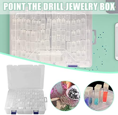 Iopuli 84 gr Id Bead Storage Box de pintura de diamante Caixa de ferramentas transparente Caixa de diamante transparente