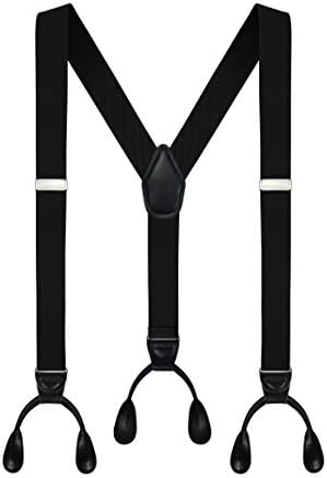 Moulen Men-back de 1,4 polegadas de largura Elastic Elastic Suspenders ajustáveis