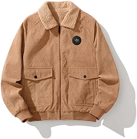 Jaqueta esportiva dudubaby para masculino masculino jaqueta espessada jaqueta de tamanho grande cor de lapela sólida