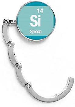 SI Silicon Element Science Science Gon Hook Decorativo Extensão de Extensão dobrável cabide