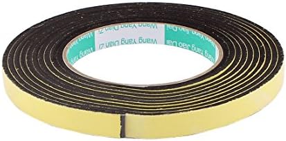 Aexit Black EVA Adesivo Tapes de 1,5 cm de largura 4m Comprimento de 3 mm de espessura de fita de fita de esponja