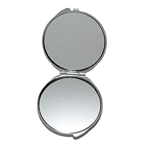 Espelho, espelho de maquiagem, espelho de bolso de lobo animal, ampliação de 1 x 2x