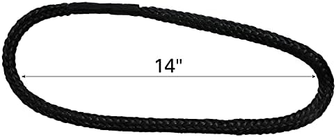 Extreme Max 3006.3186 Boattector PWC Bungee Dock Line Extension Loop - 1 ', preto