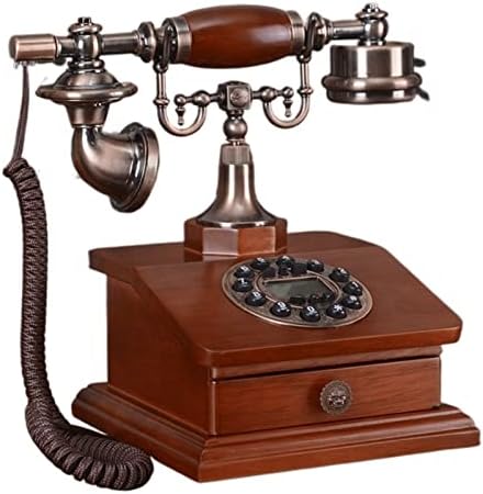 Rotário Dial Telefone Estilo Europeu American Living Decoration Desk Office Office Classic Retro Telefone Laste Lixa
