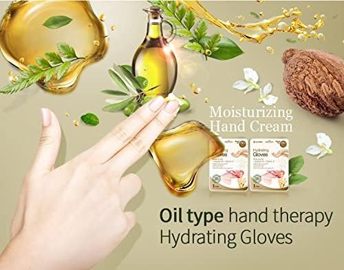 Epielle Hidrating Hand Masks para máscaras de spa de mãos secas Creme de mão e loção | Manteiga de karité + óleo jojoba