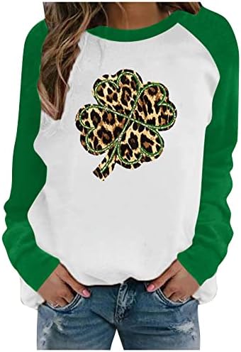 Tops de impressão do dia de St Patrick feminino