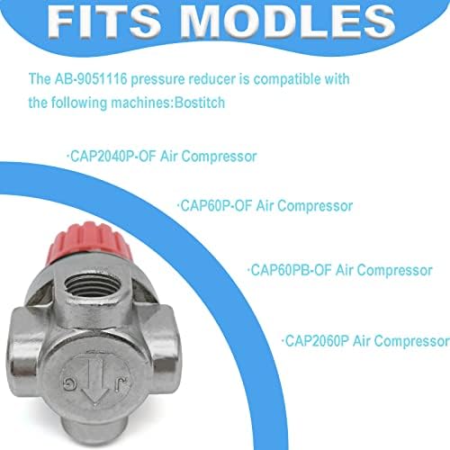 AB-9051116 Redutor de pressão Substituição para Stanley Bostitch, Husky, Compressores de ar