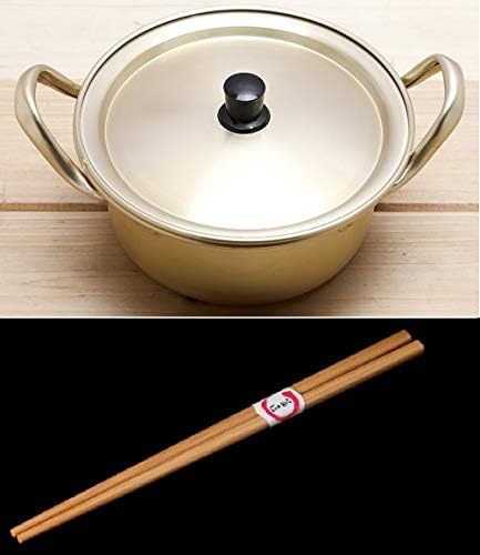 Pote de macarrão coreano Hot Shin Ramyun Alumínio 6.3 + Soltreebundle Natural Bamboo pago