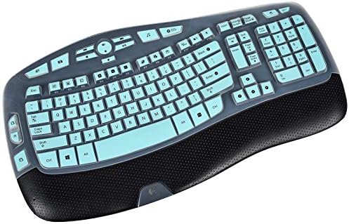 Cappa do teclado Compatível com a pele com teclado sem fio Logitech K350, acessórios Logitech K350 MK550 MK570, Teclado