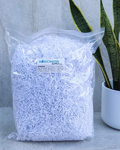 Magicwater Supply Soft & Fin Cut Crinkle Papline Shred Filler para embrulho de presentes e recheio de cesto - Branco