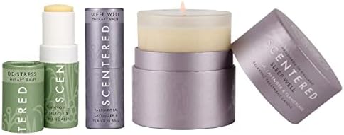 Sono Sleep Sleep Well Aromaterapy Scent Candle & Scenter Sleep Well & De Stress - Aromaterapia Balm Duo Gift Gettle Conjunto