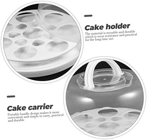 Zerodeko 1 Definir sobremesa de tampa da tampa do bolo Transporte Transformações transparentes e transportando capa