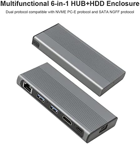 SDFGH USB C Tipo C 3.1 a M.2 30Hz 1 10 Gbps M.2 Casos SSD Gabinete USB C Cubrista R Splitter R Adaptador