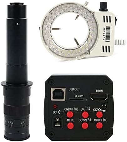 Equipamento de microscópio de laboratório 4K 41MP UHD I_MX334 Câmera de microscópio de vídeo industrial digital + 180x 300x 200x