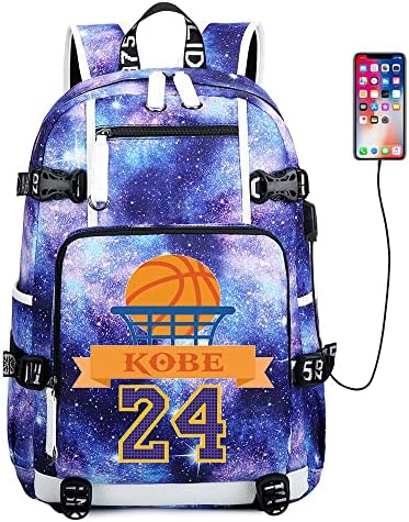 JAJA STAR K-B-24 Basquete Jogador multifuncional de mochila masculina e feminina mochila de viagem para a bolsa de fã da escola