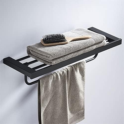 Toalheiros Fazrpip, trilhos de toalha de toalha de banheiro, suporte de toalha de parede, barra de toalha de acessórios de hardware de banho, prateleira do banheiro, suporte de toalha, montagem na parede