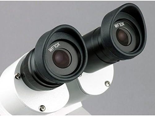 Microscópio estéreo binocular AMSCOPE SE304-PX, oculares wf5x e wf10x, ampliação 10x/20x/40x, objetivos 2x e 4x, iluminação