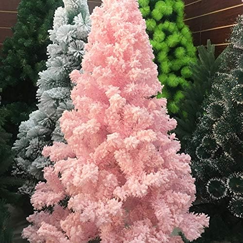 ZPEE 1,9 pés de neve artificial em decoração de natal de natal, pvc com pvc com plástico de plástico fácil de montar pinheiro decoração