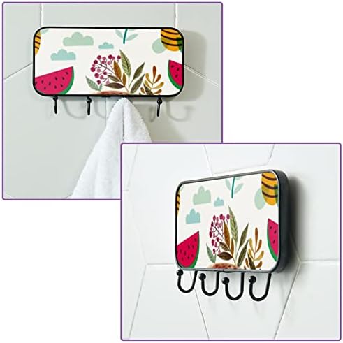 Ganchos adesivos ganchos de parede pesada para pendurar, abelhas e flores bonitinhas, toalhas de banheiro ganchos de cozinha ganchos de cozinha