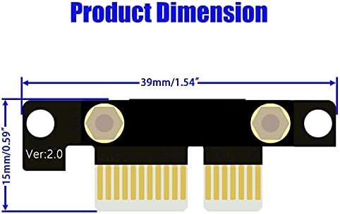 Conectores 30cm PCI -Express 1x Adaptador Riser Flexível Extensor de extensão de extensão de alta velocidade Cabo PC PC Cartões de conector Cabo -