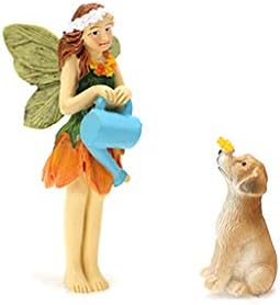 Nabian Fairy Garden - 6pcs fadas em miniatura figuras acessórios para decoração ao ar livre ou de casas de fadas suprimentos