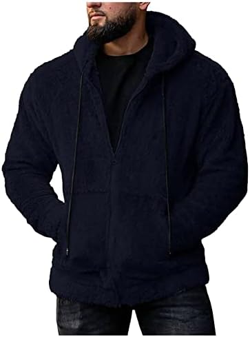 Casacos e jaquetas de homens adssdq, moda de manga longa casacos externos masculino de tamanho de inverno fechado pescoço