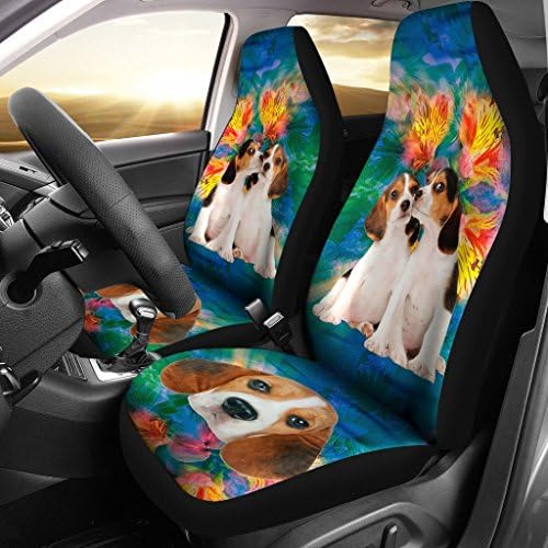 Pawrion Beagles fofo capas de assento de carro impressas