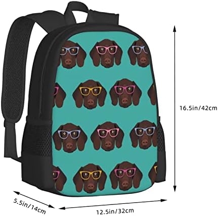 Mochila da Escola de Dog Aseelero grande backpack da faculdade Casual Bookbag Daypack para meninos meninos adolescentes