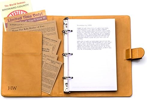Jornal de Supernatural John Winchester, réplica oficial da Supernatural, inclui diário de couro falso com entradas