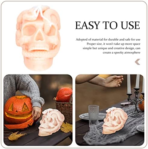 Figuras de cobra de crânio abofan Figuras do crânio Halloween Halloween aromaterapia Cabeça de vela de figuras da cabeça de vela: vela: