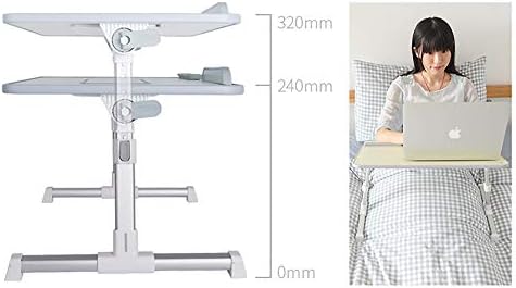 Asdfgh dobras dobráveis ​​mesas de mesa pequena na cama, riser de monitor de dissipação de calor, suporte de monitor