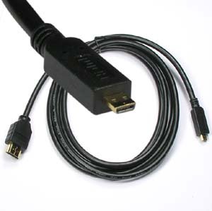InstallerParts 3 pés HDMI Male para micro -macho - alta velocidade com Ethernet - Compatível com dispositivos HDMI compactos: