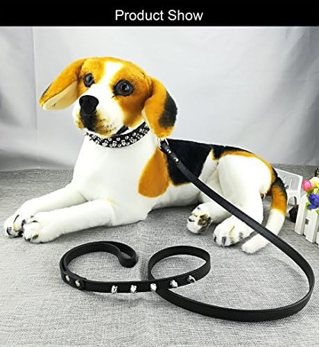 Newtensina 3pcs colares de cachorro elegantes e coleira conjunta colar de cachorro macio com coleira para cães pequenos cães