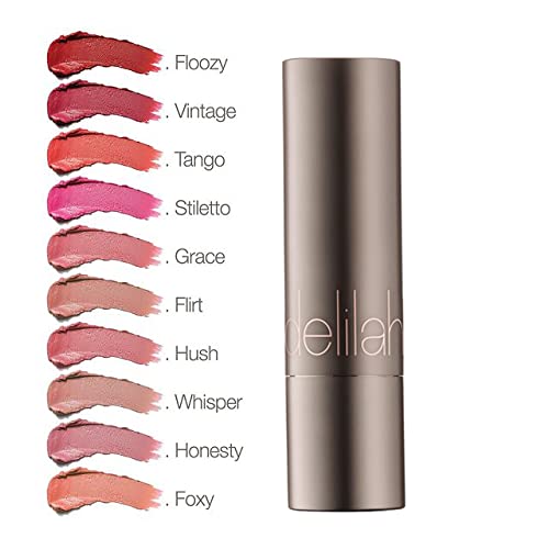 Delilah Color Intense Cream Lipstick - entrega de cor instantânea - nutre e protege os lábios - acabamento semi -fosco