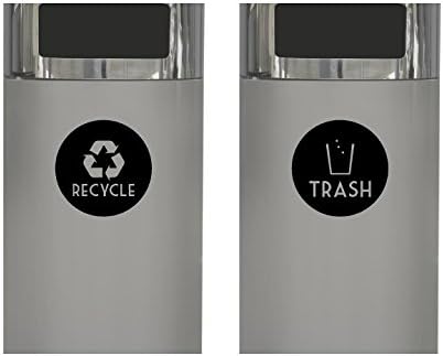 Reciclar e lixo de adesivo de letra de vinil