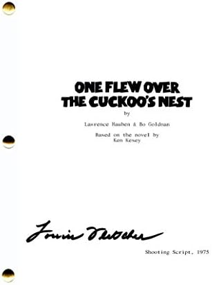 Louise Fletcher assinou o Autograph One sobreviviu o script de filme completo do Cuckoo - estrelado por Jack Nicholson, Danny DeVito, enfermeira vencedora do Oscar, Firestarter, Intenções Crueles, Exorcist II