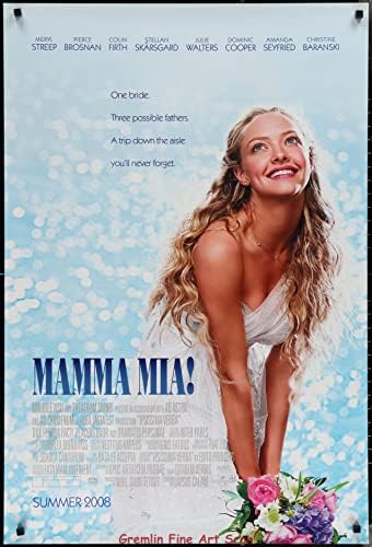 Mamma Mia! Poster de filme do Lançamento Teatral Original One Sheet 2008 - Música de ABBA