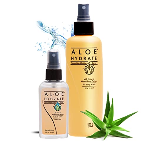 Aloe -hidrato - hidratante da pele de spray da NAPCA | Pacote de valor | Refrescante | Hidratante | Nutritivo | Face
