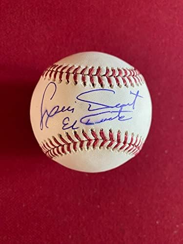Luis Tiant, El Tiante Ins, autografado Official Baseball - Bolalls autografados