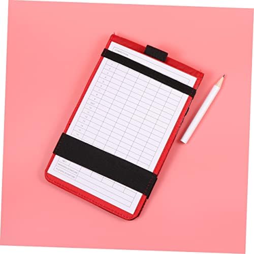 CLISPEED PocketBooks camuflando bolsa de notebook scorecard titular livro livro opcional wallet vermelho pu scorecard